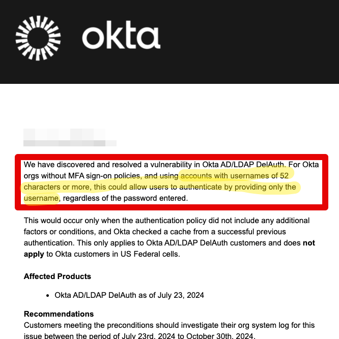 Okta bcrypt Security Incident