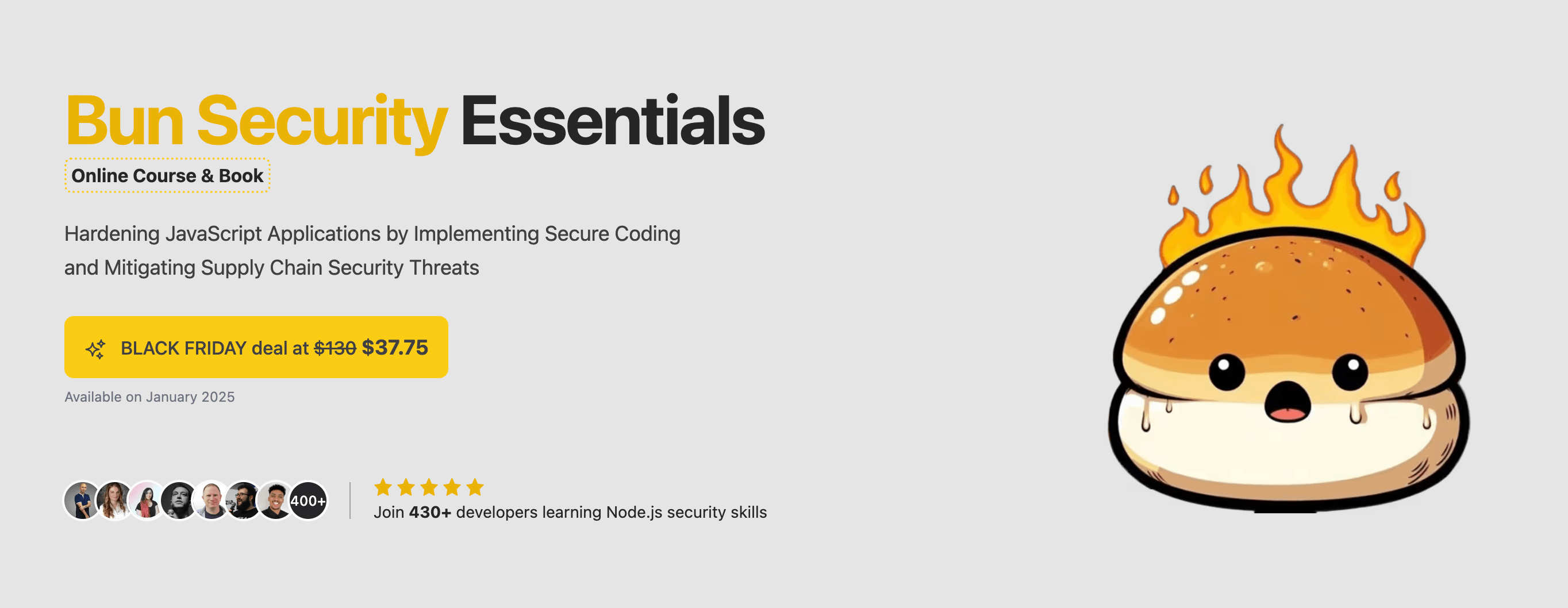 bun security essentials - book and course holiday season sale